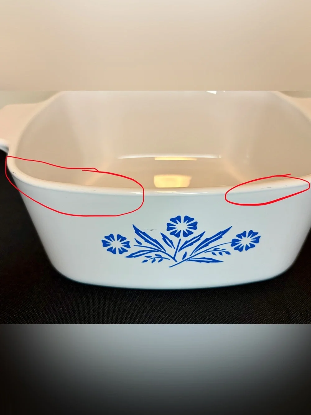 Blue Cornflower 1.5 Qts  (A - 1½ - B) Corningware Dish Vintage Authentic
